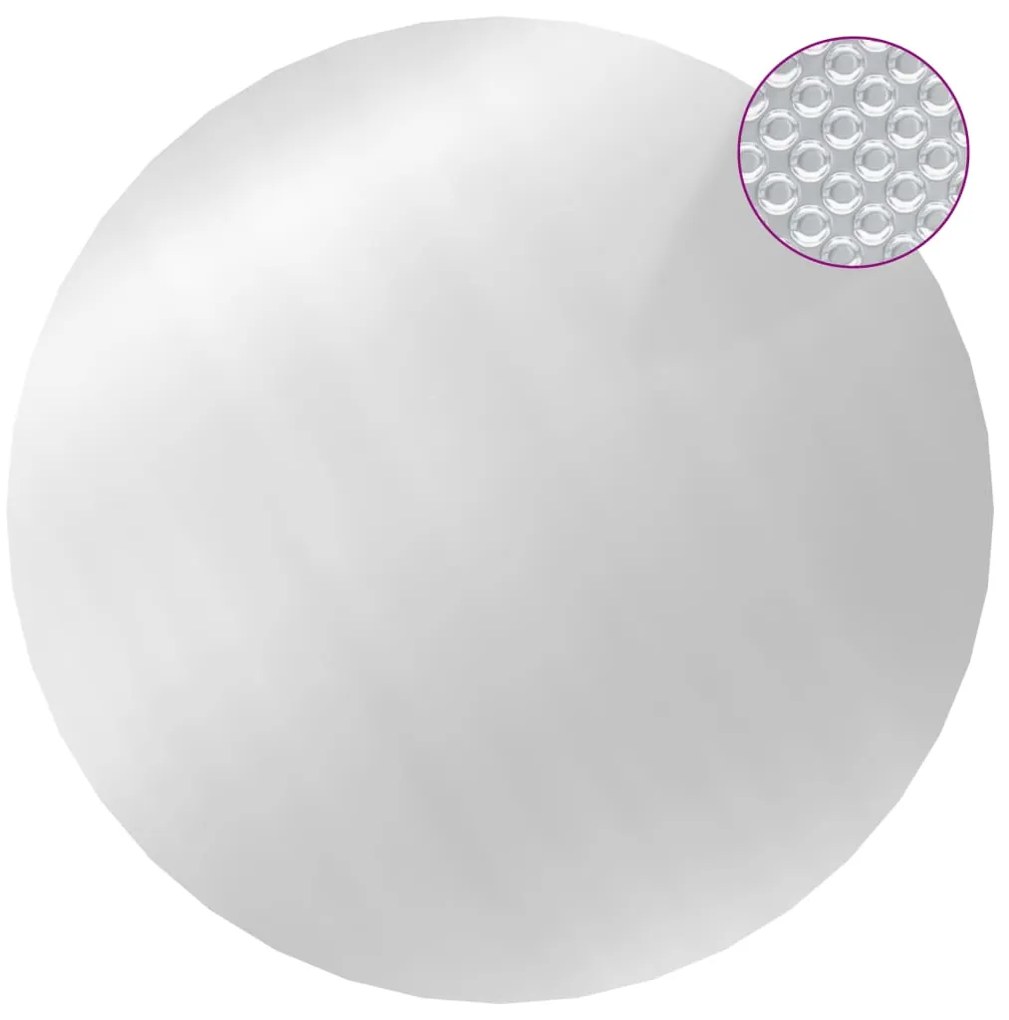 Cobertura para piscina 549 cm PE prateado