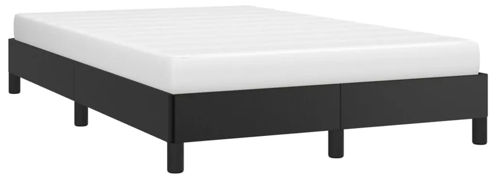 Estrutura de cama sem castanho colchão 120x190cm couro do falso