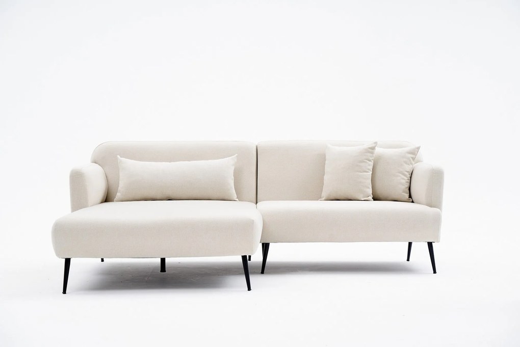 Sofá de Canto Revos – Creme – 250 x 86 x 100 cm