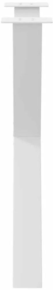 Pés para mesa de jantar em formato de X, 2 peças, branco, 70x(72-73) c