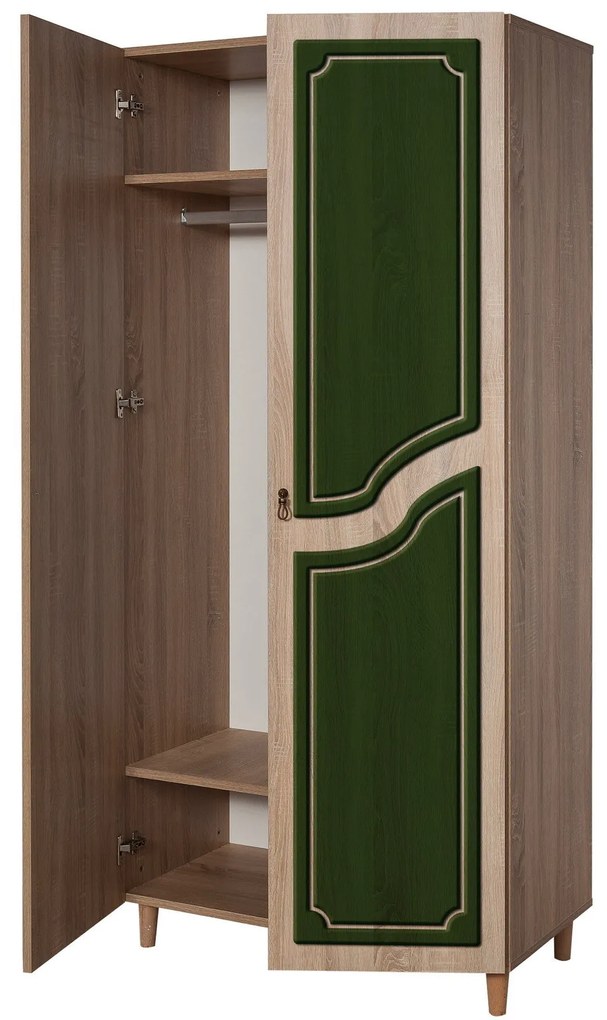 Roupeiro Stil – Carvalho Sonoma – 90 cm x 192 cm x 52 cm