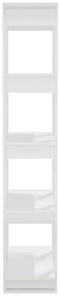 Estante/divisória 80x30x160 cm branco brilhante