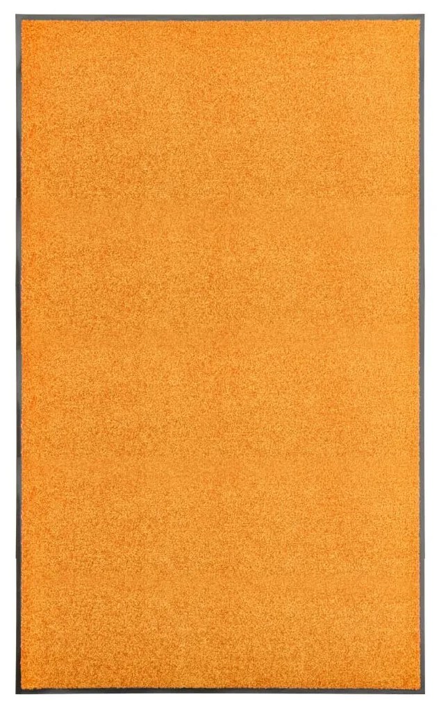 323455 vidaXL Tapete de porta lavável 90x150 cm laranja