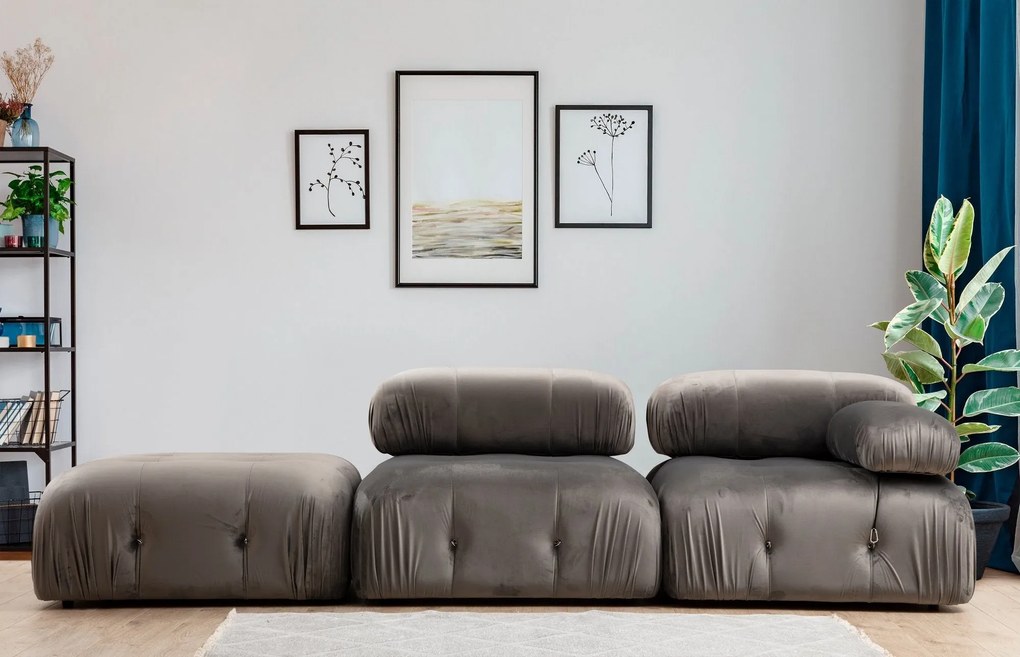 Tuffet Bubble – Cinzento – 95x95x45 cm