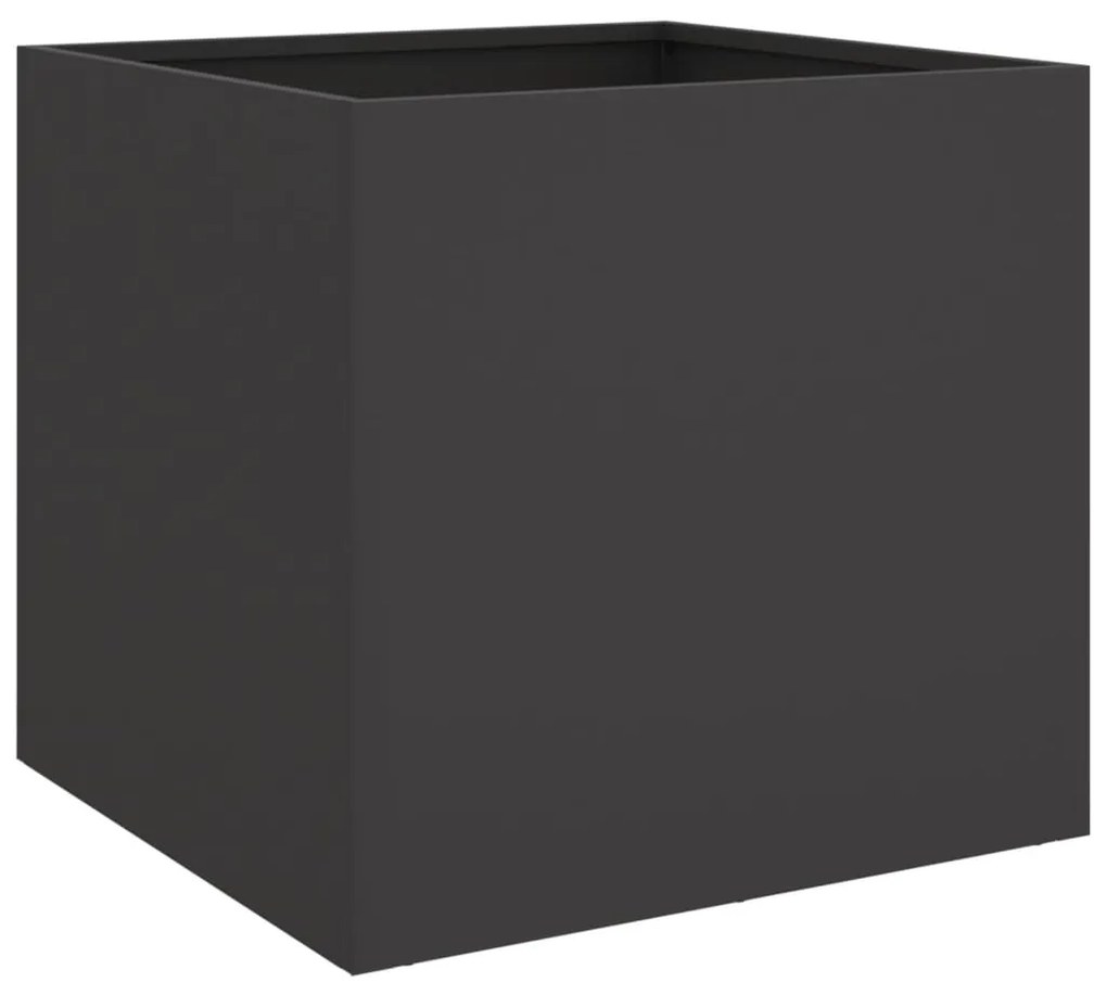 Vasos/floreiras 2 pcs 42x40x39 cm aço preto