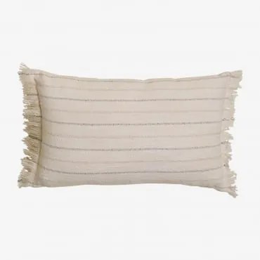 Almofada Retangular 30x50 Cm Em Algodão Mawerit Cores Naturais - Sklum