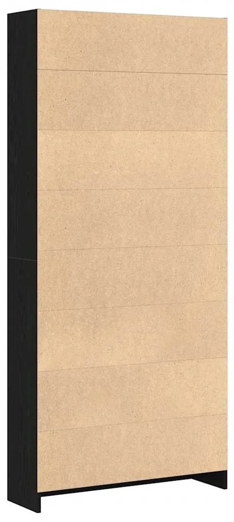 Estante 80x24x176 cm derivados de madeira carvalho preto