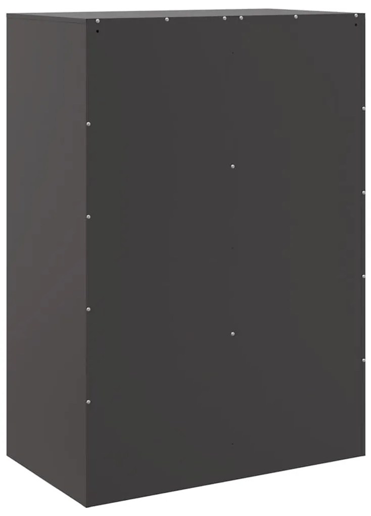 Aparador alto 67x39x95 cm aço preto