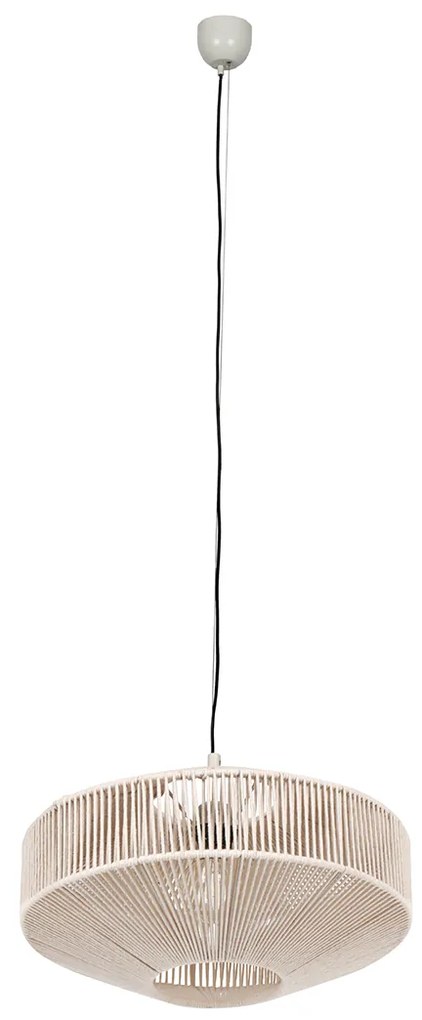 Candeeiro suspenso Japandi Corda Castanho 46cm - Svea Japandi