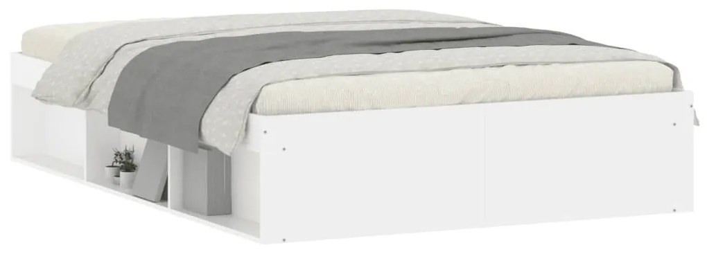 Estrutura de cama de casal 135x190 cm branco