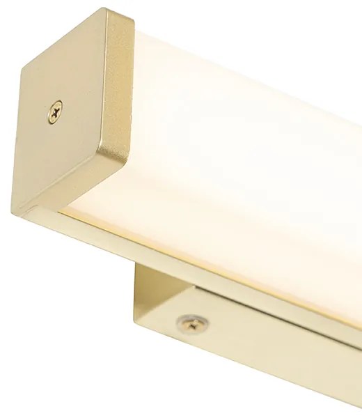 Candeeiro de parede para casa de banho em latão 32 cm com LED IP44 - Cascada