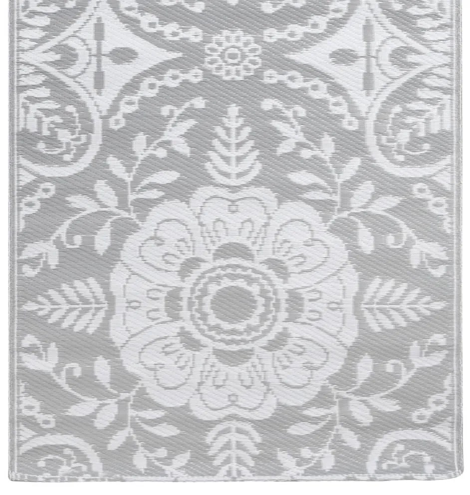 Tapete de exterior 80x150 cm ARAKIL PP cinzento-claro