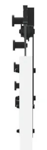 Porta Deslizante vidaXL com Conjunto de Ferragens Branca 86x211 cm Mad
