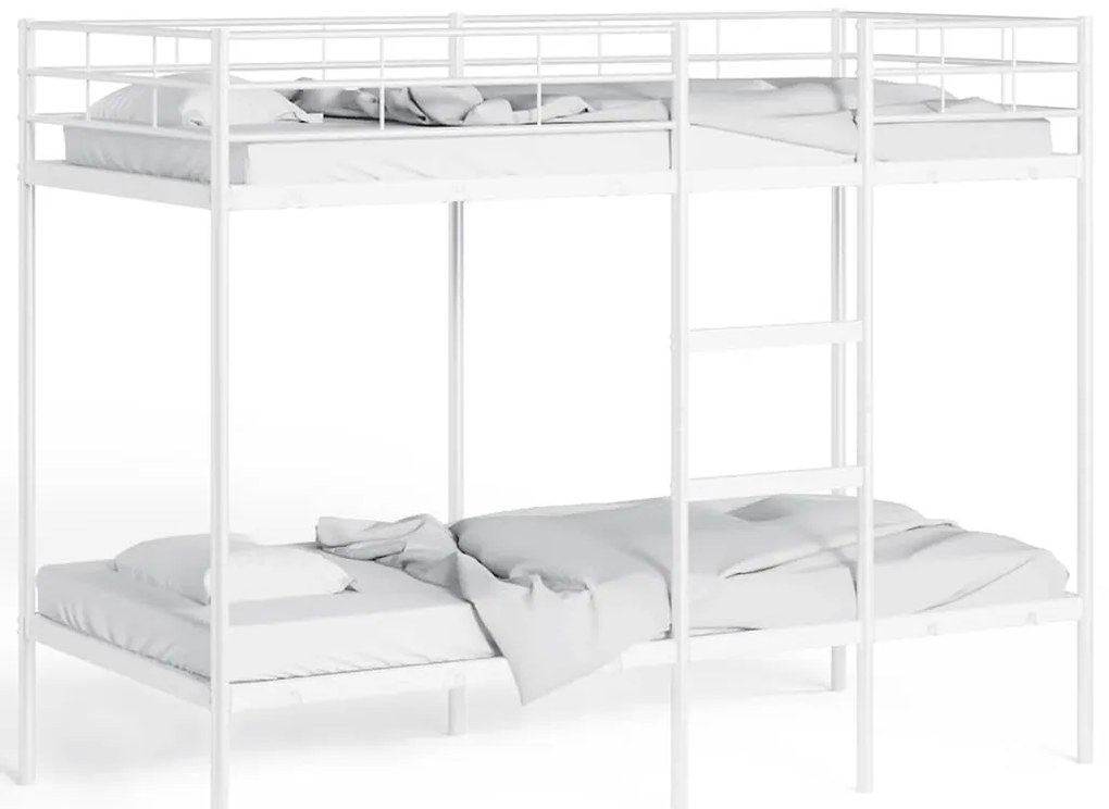 Beliche sem colchão 100x190 cm aço branco