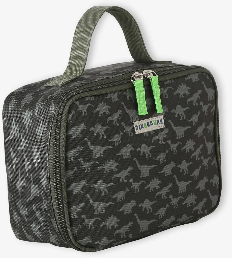 Bolsa de lanche personalizável em poliéster VERTBAUDET para menino caqui