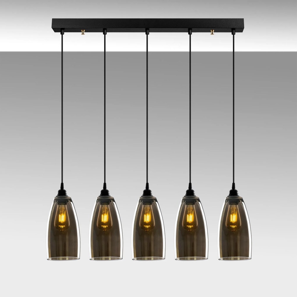 Candeeiro Chandelier Smoked – Fume – 83 x 83 cm