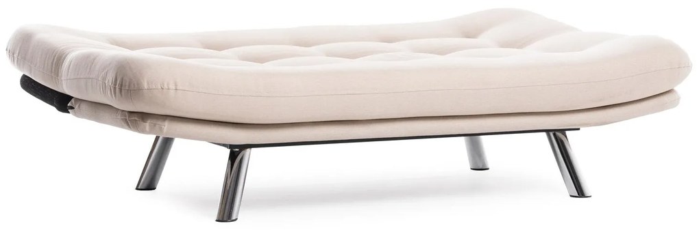 Sofá-Cama 3 Lugares Misa – Creme – 52x175x40 cm