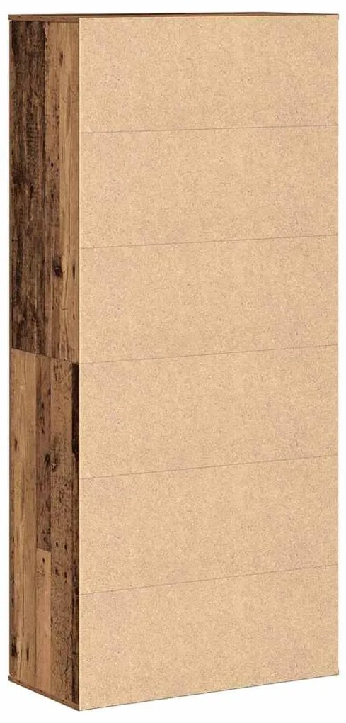 Aparador de Madeira Antiga 80x39x178 cm Madeira Estruturada