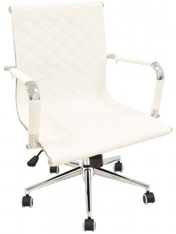 Cadeira de escritório ZAGREB, giratório, pele sintética branca