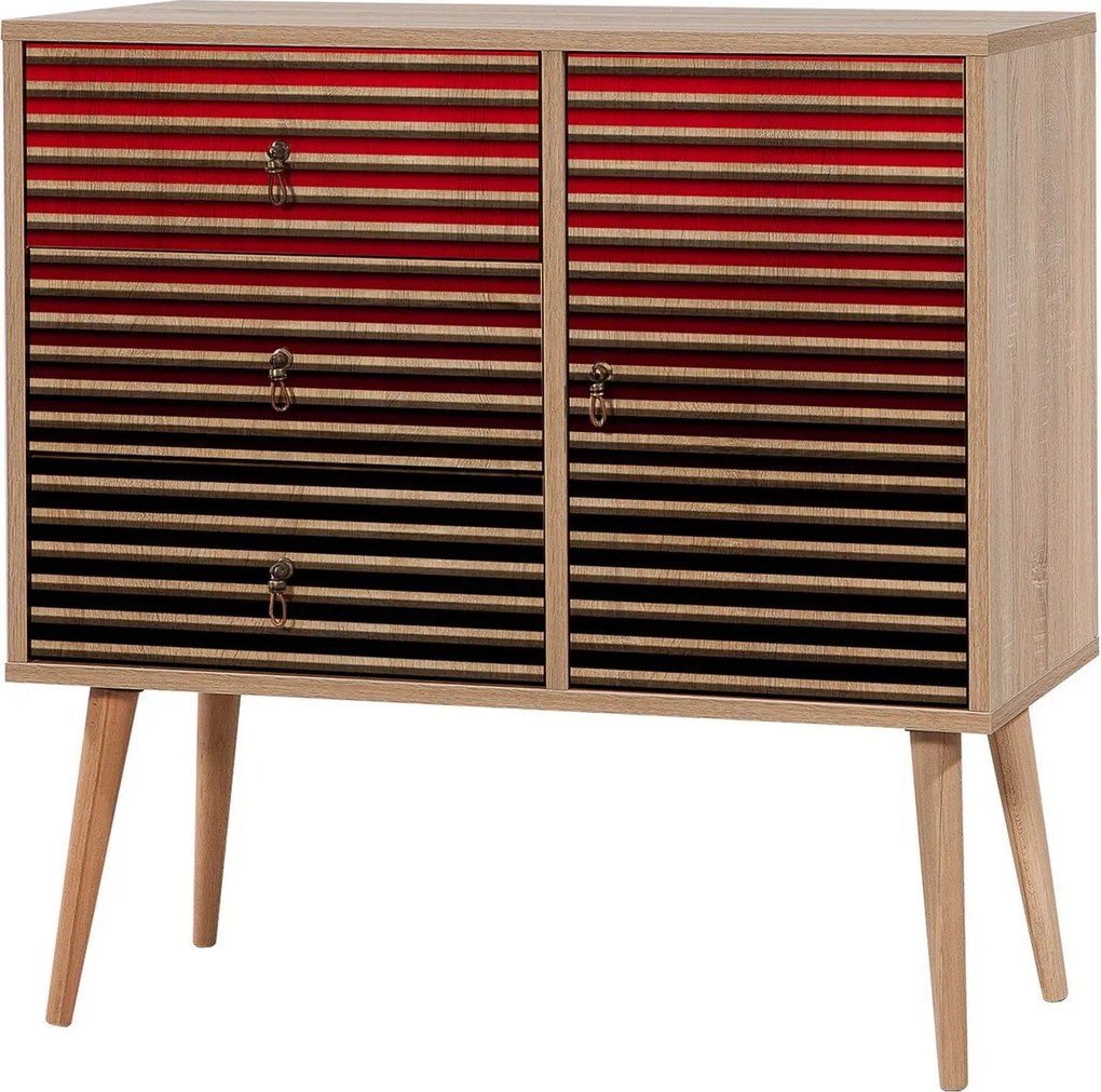 Cômoda Verybox – Carvalho Sonoma – 90x90x40 cm