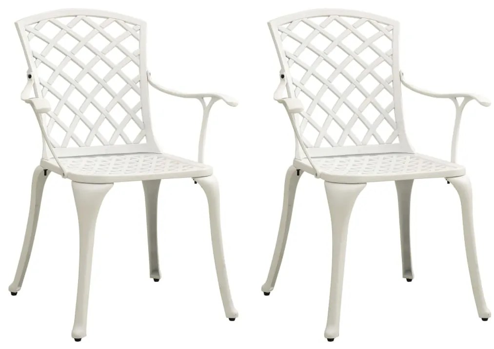 3 pcs conjunto de bistrô alumínio fundido branco