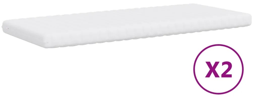 Sofá-cama c/ gavetão e colchões 80x200 cm veludo cinzento-claro