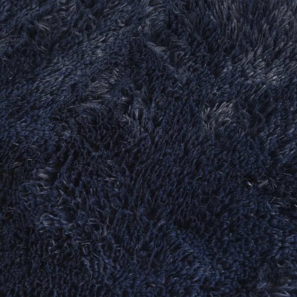 Tapete shaggy de pelo alto NAVARRA 240x240 cm azul-marinho