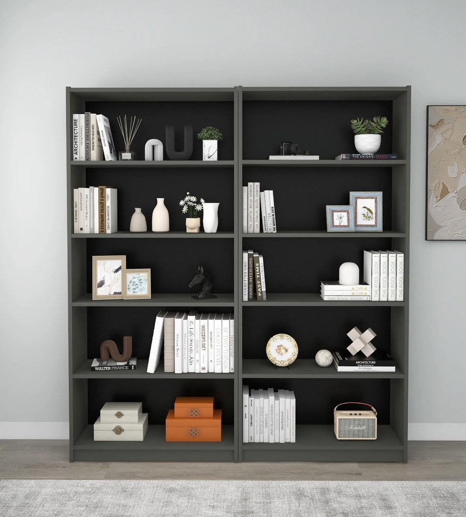 Estante Bigs – Cinzento Escuro – 160 cm x 180 cm x 28 cm