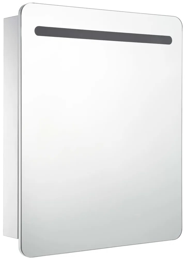 Armário espelhado para casa de banho com LED 68x9x80 cm