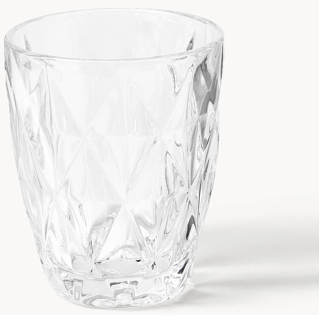 Copos com padrão estruturado Colorado, conjunto de 4