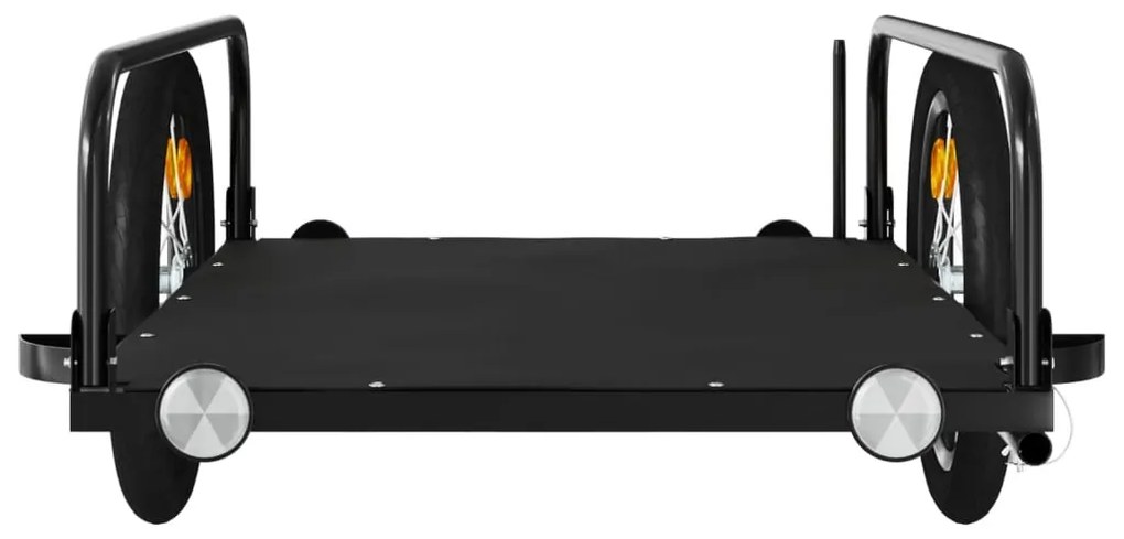 Reboque para bicicleta 126x63x34 cm ferro preto