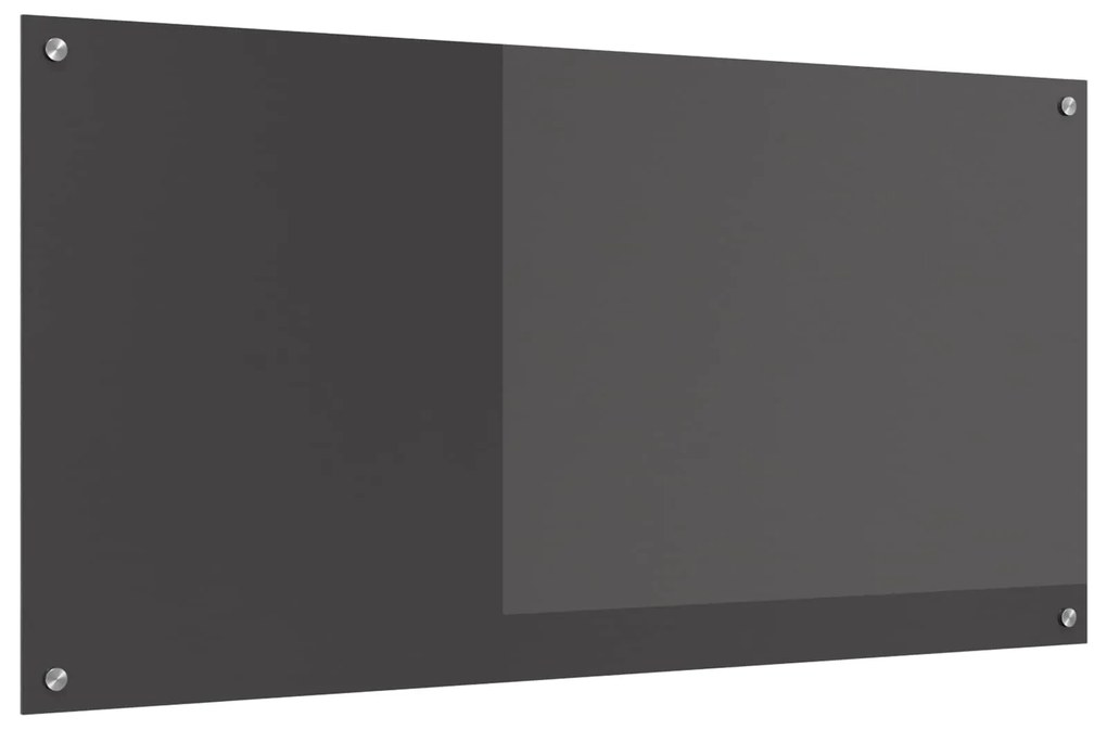 vidaXL Proteção de Cozinha Cinza Escuro 120 x 60 cm vidro temperado