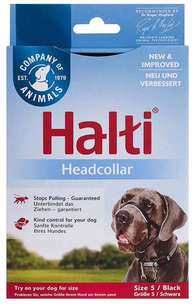 Coleira de Treino para Cães Company of Animals Halti Preto Açaime (51-73 cm)