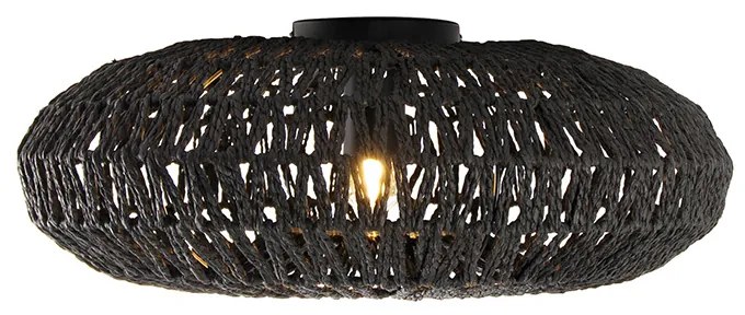 Candeeiro de teto retro preto 50 cm - Lina