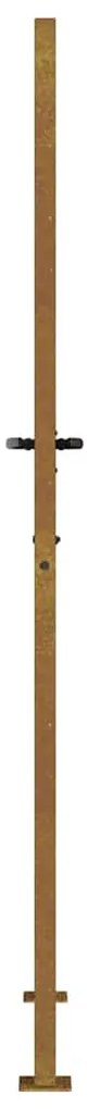 Portão de jardim 105x205 cm aço corten design árvore