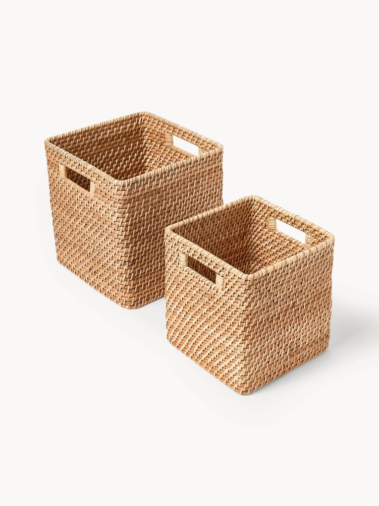 Cestos de arrumação Lurdes, conjunto de 2