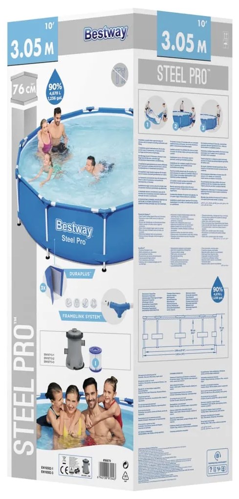 Bestway Piscina Steel Pro 305x76 cm