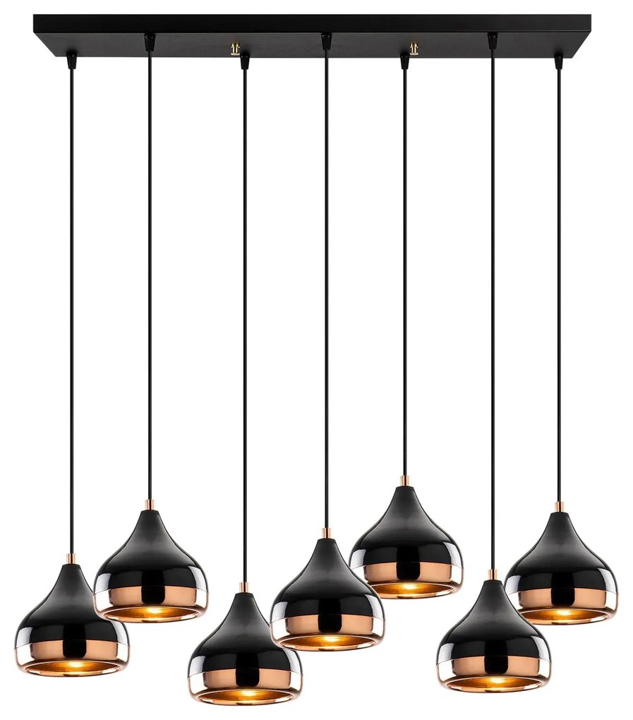 Candeeiro de Teto Yildo – Preto – 88 x 36 cm