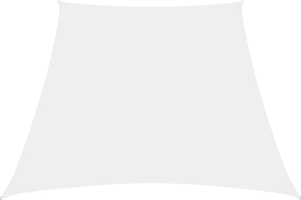 Para-sol estilo vela tecido oxford trapézio 3/4x3 m branco