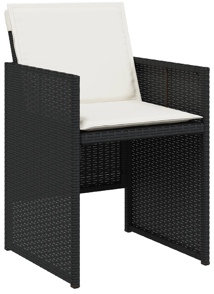 Conjunto de Jantar para o Jardim vidaXL de 5 Peças com Almofadas em Ra