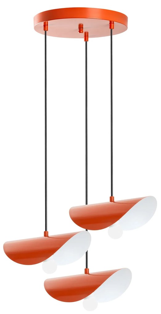 Chandelier Eger – Laranja – Diâmetro 50 cm