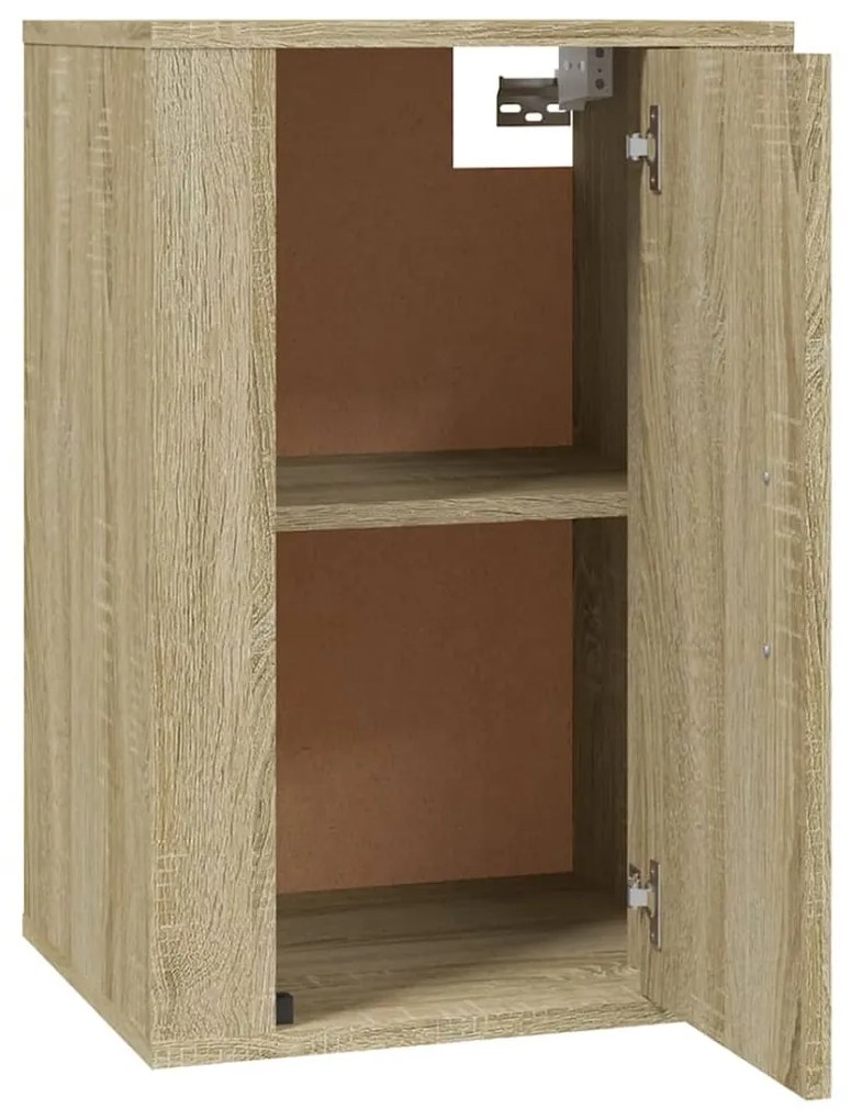 Móveis de TV de parede 2 pcs 40x34,5x60 cm carvalho sonoma