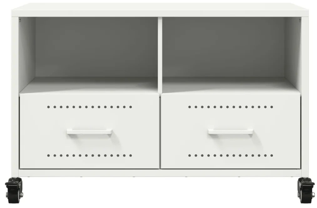 Móvel de TV 68x39x43,5 cm aço branco