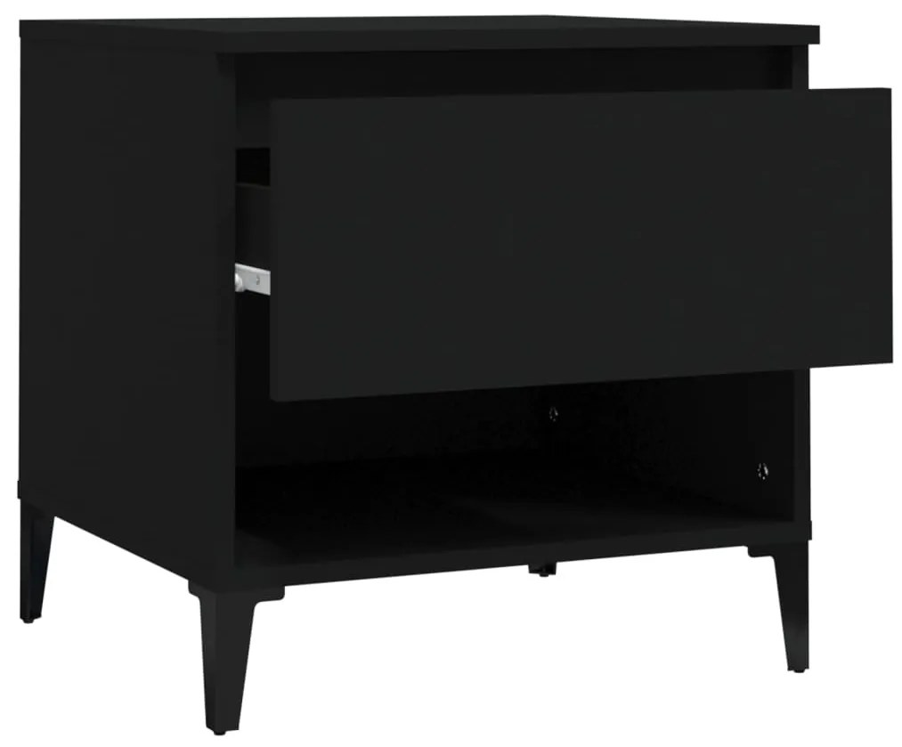 Mesa de apoio 50x46x50 derivados de madeira preto