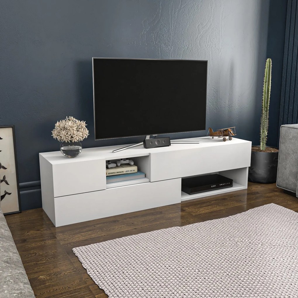 Móvel TV Morton – Branco – 160x37,7x40 cm