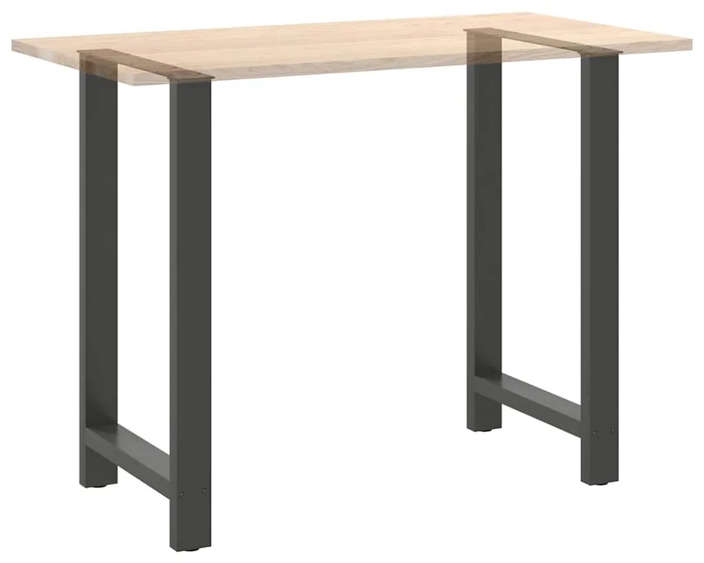 Pés para mesa de bar antracite 2 peças 60x(100-101) cm aço