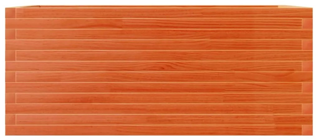 Vaso/floreira de jardim 110x60x45,5 pinho maciço castanho mel