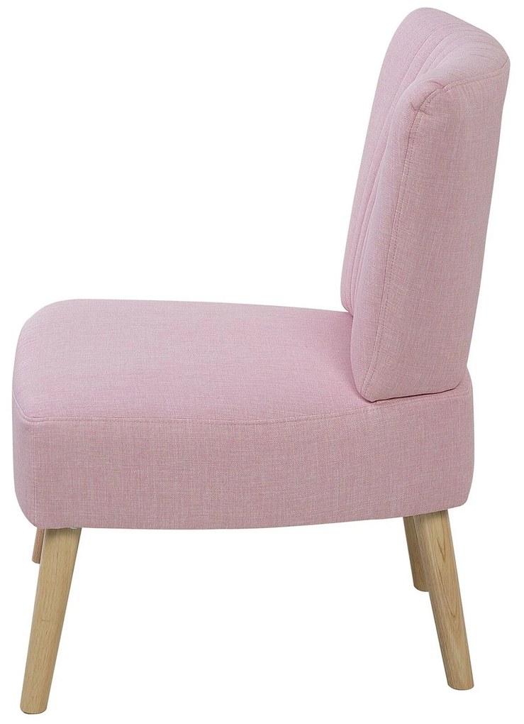 Poltrona em tecido rosa VAASA Beliani