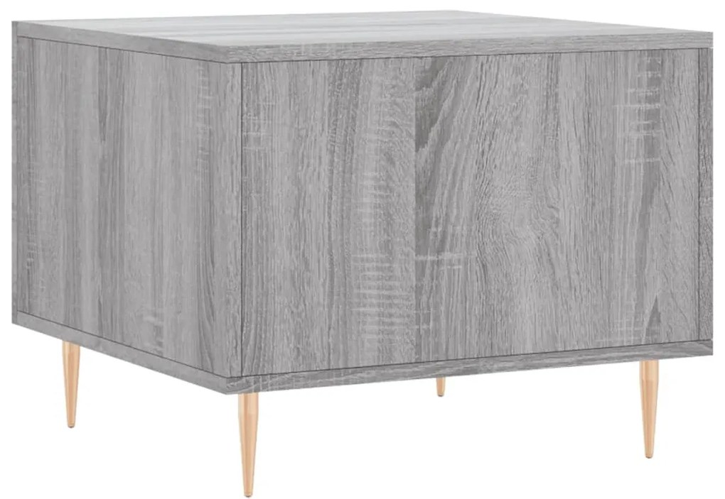 Mesas de centro 2 pcs 50x50x40 cm madeira proc. sonoma cinza