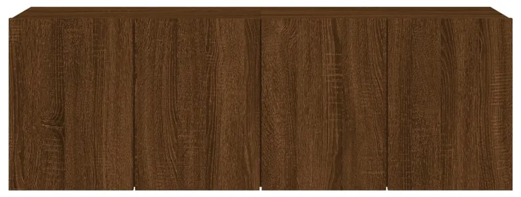 Móveis de parede para TV 2 pcs 60x30x41 cm carvalho castanho